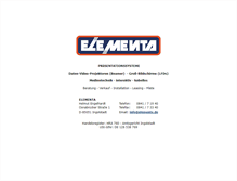Tablet Screenshot of elementa.de